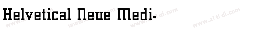 Helvetical Neue Medi字体转换